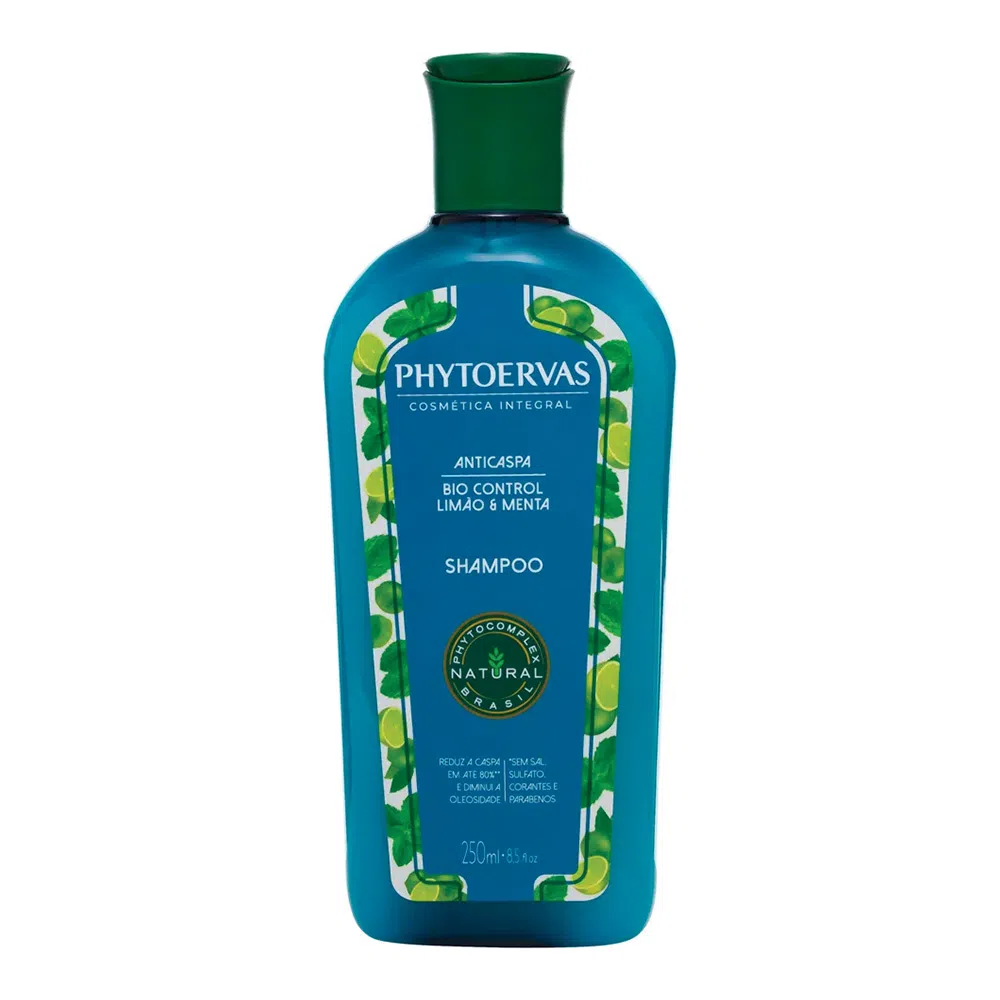 2 - Bio Control Limão e Menta Shampoo Anticaspa - Phytoervas 
