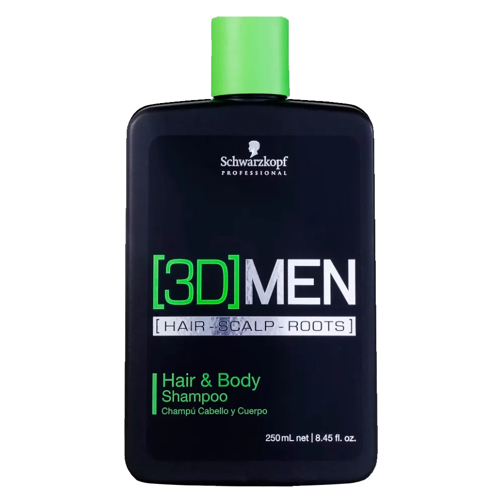 6 - Shampoo Cabelo e Corpo 3D Men - Schwarzkopf