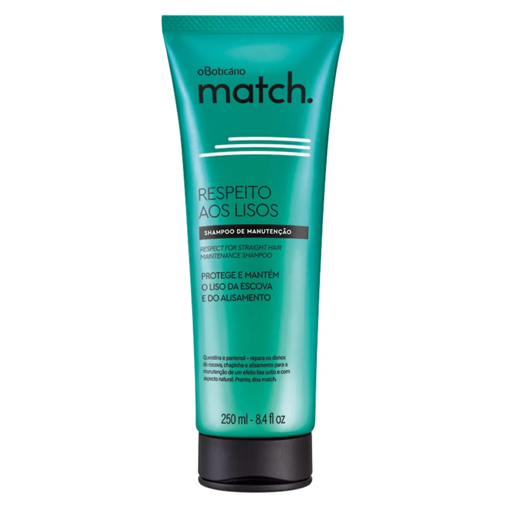 9- Shampoo Match Respeito aos Lisos - O Boticário