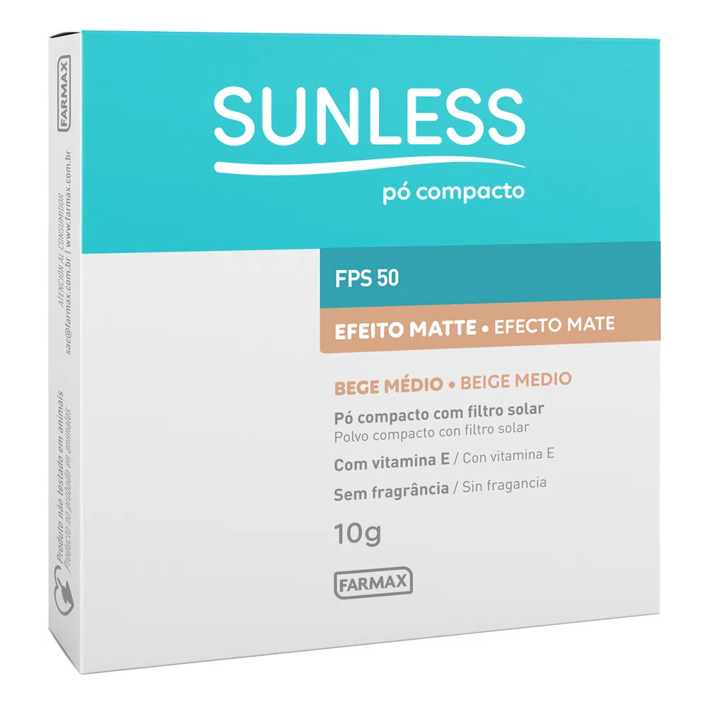 7 - Pó compacto Sunless com FPS 50 - Sunless
