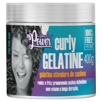2 - Gelatina Ativadora de Cachos Curly Gelatine - Soul Power