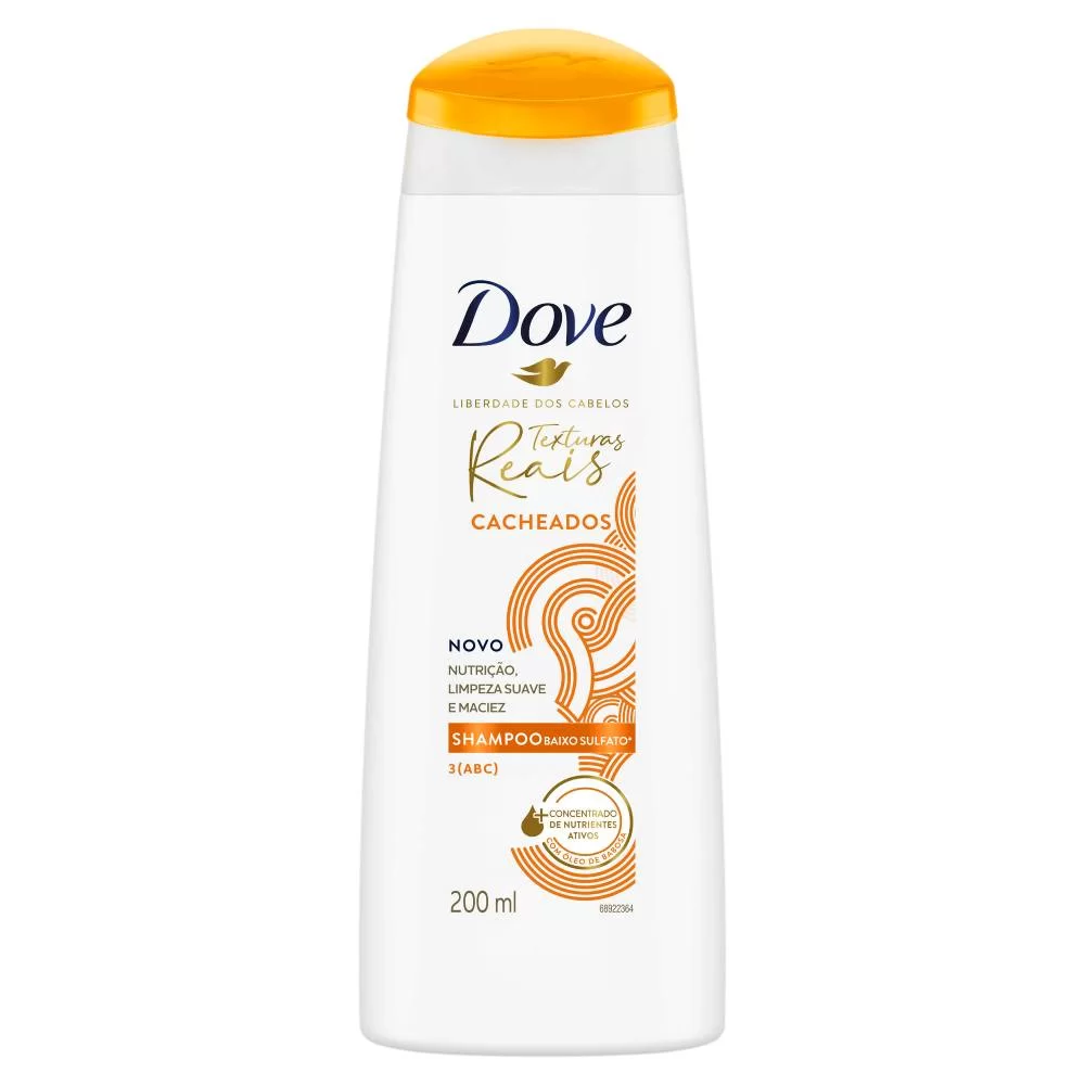 8 - Shampoo Texturas Reais Cacheados - Dove