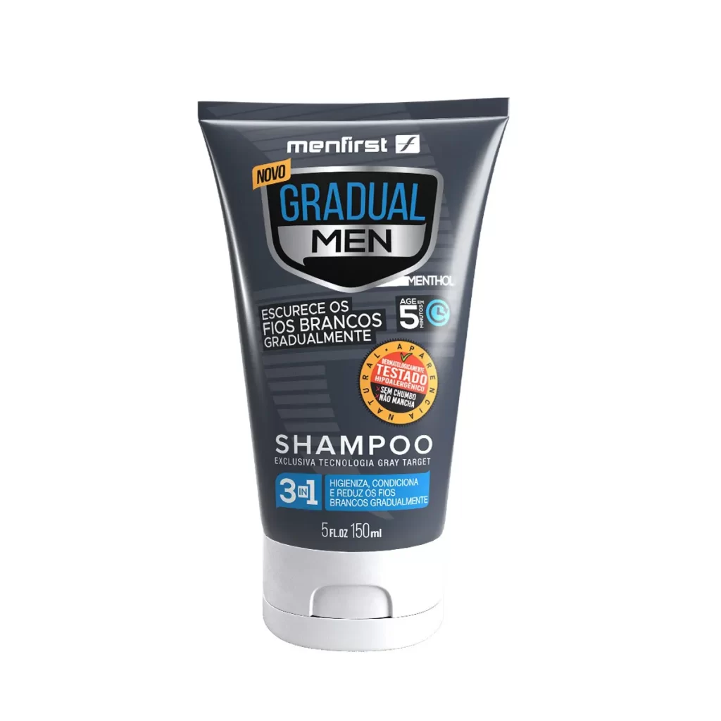9 - Shampoo Escurecedor de Cabelo Gradual Men - Menfirst