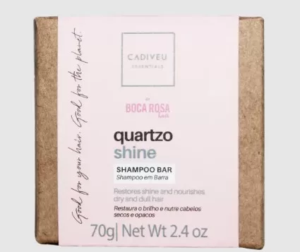 1 - Shampoo em Barra Essentials Quartzo Shine By Boca Rosa Hair - Cadiveu 