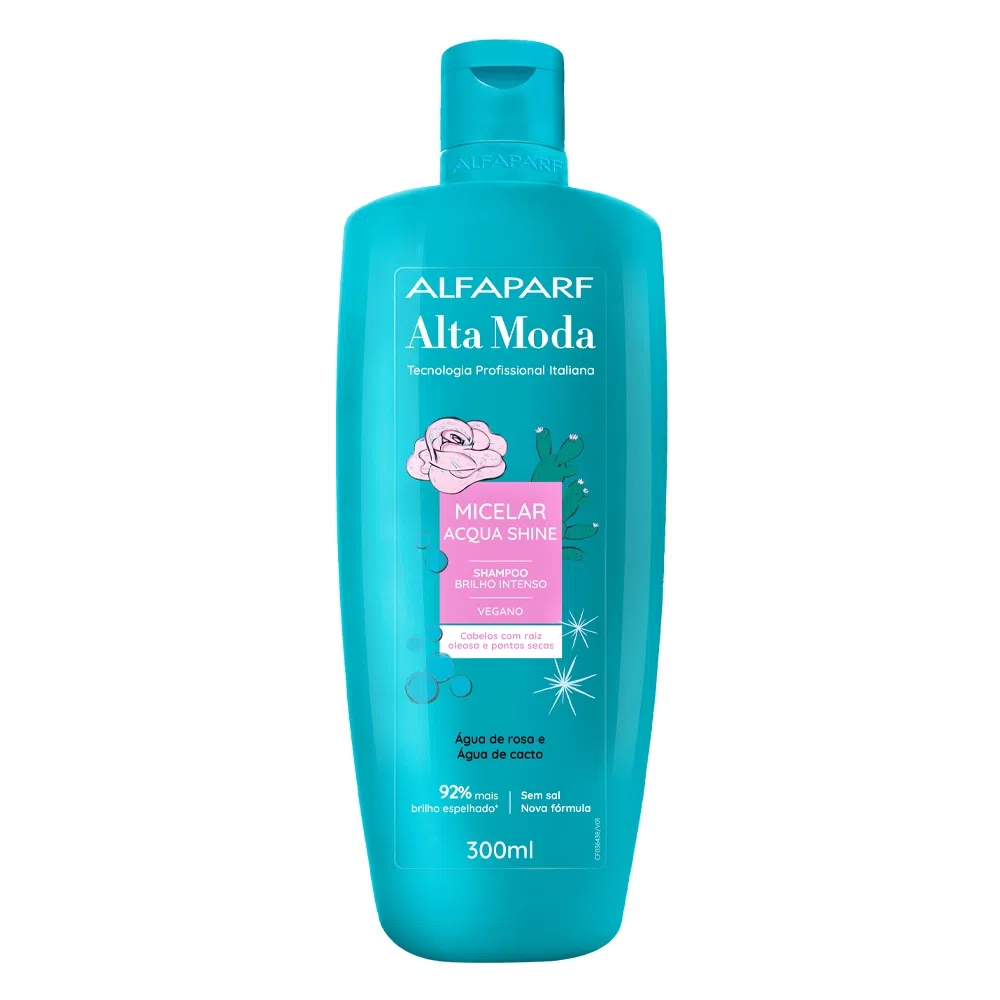 2 - Shampoo Alta Moda Micelar Acqua Shine - Alfaparf