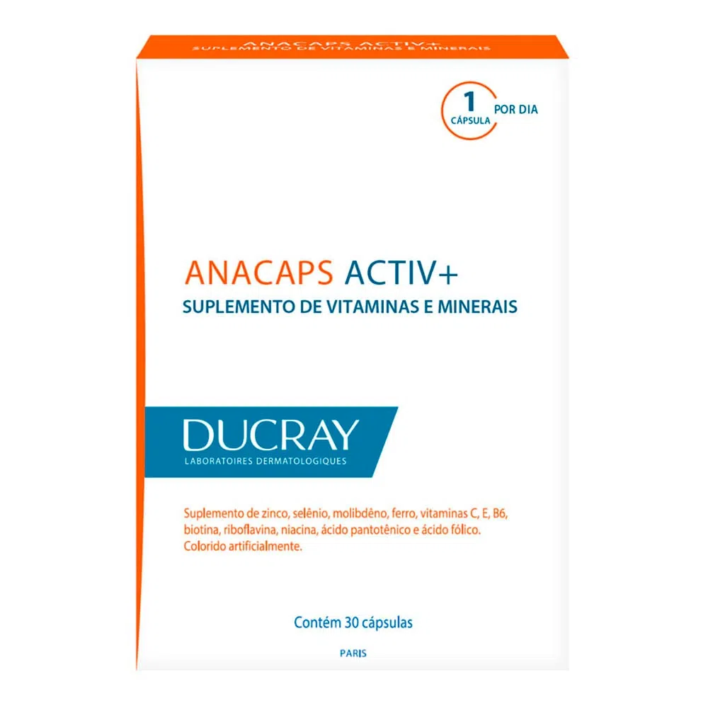 5 - Suplemento Vitamínico Anacaps Activ+- Ducray 