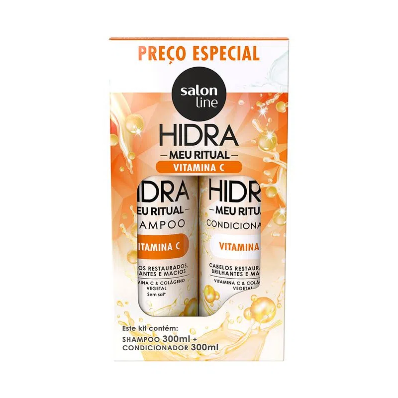 2 - Shampoo Hidra Meu Ritual Vitamina C - Salon Line