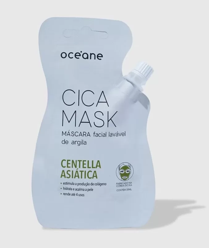 4 - Máscara Facial de Argila com Centella Asiática Cica Mask - Océane