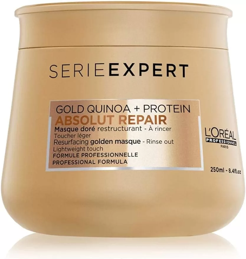 4- Máscara de Tratamento Absolut Repair Gold Quinoa + Protein - L'Oréal Professionnel 