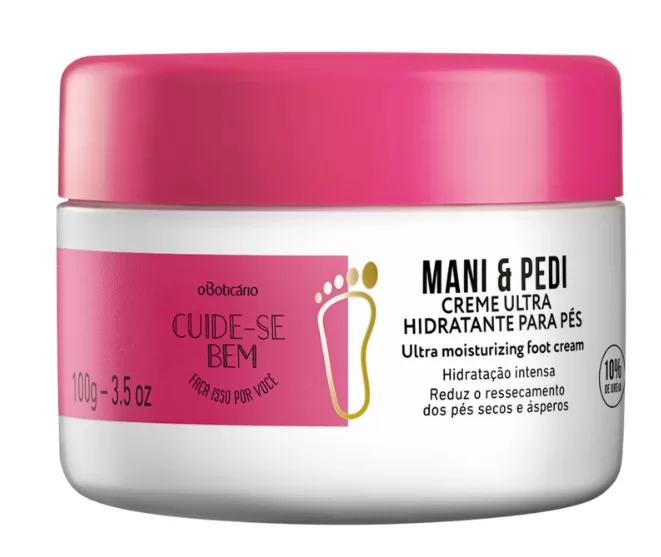 9 - Cuide-se Bem Mani & Pedi Creme Hidratante Para Pés - O Boticário